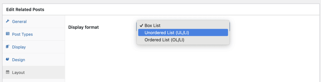 Related Posts layout